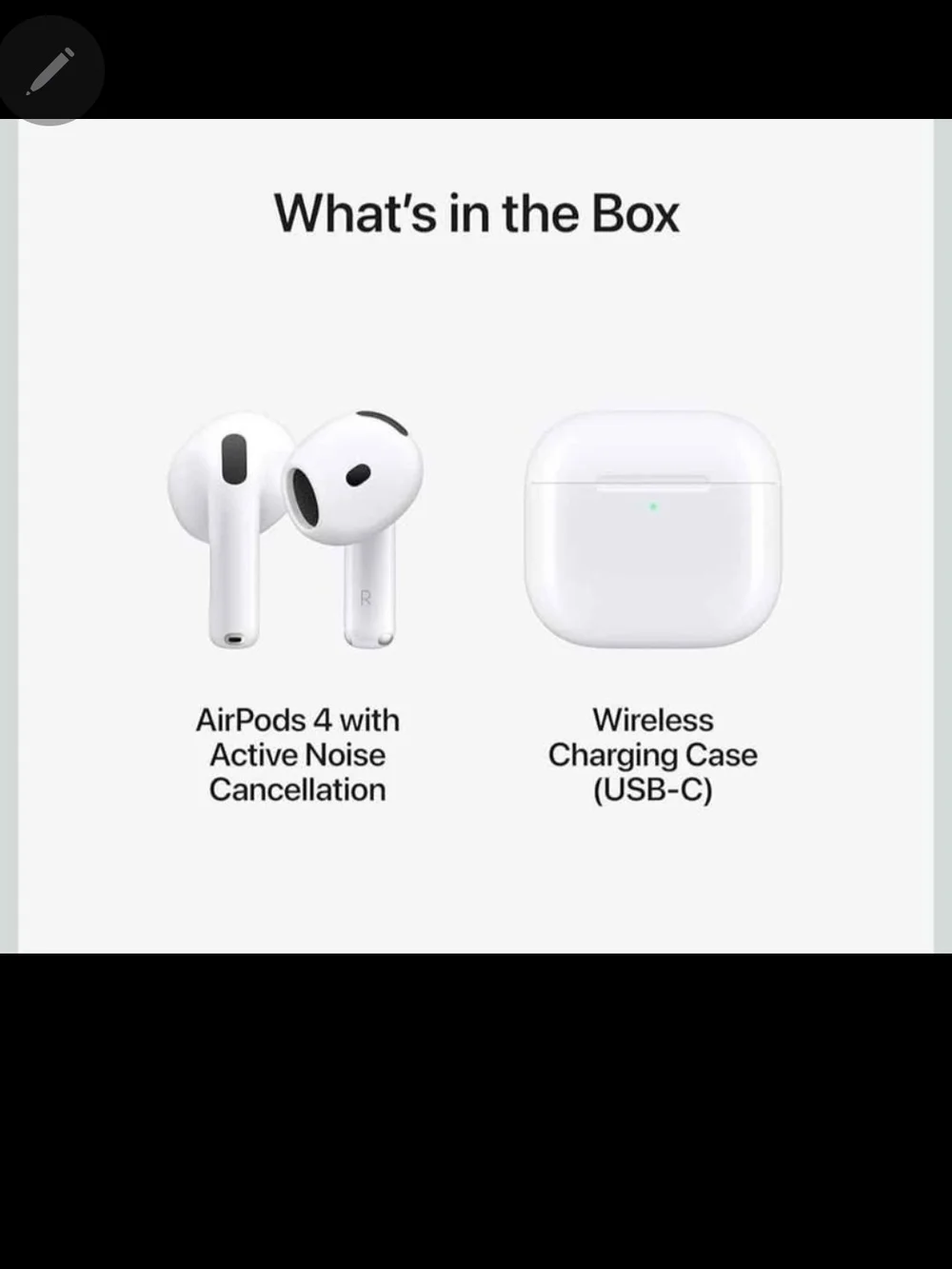 Apple AirPods 4 Wireless Earbuds, Bluetooth Headphones, with Active Noise Cancel